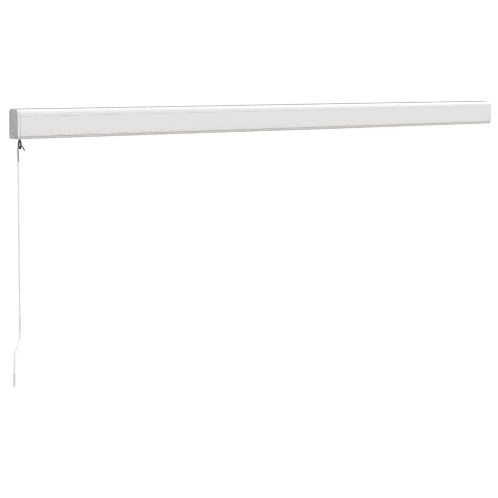 Tenda da Sole Retrattile Blu e Bianca 4x3 m Tessuto e Alluminio