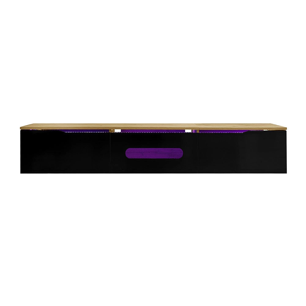 Mobile TV moderno - Xylo - 180cm superficie lucida LED RGB
