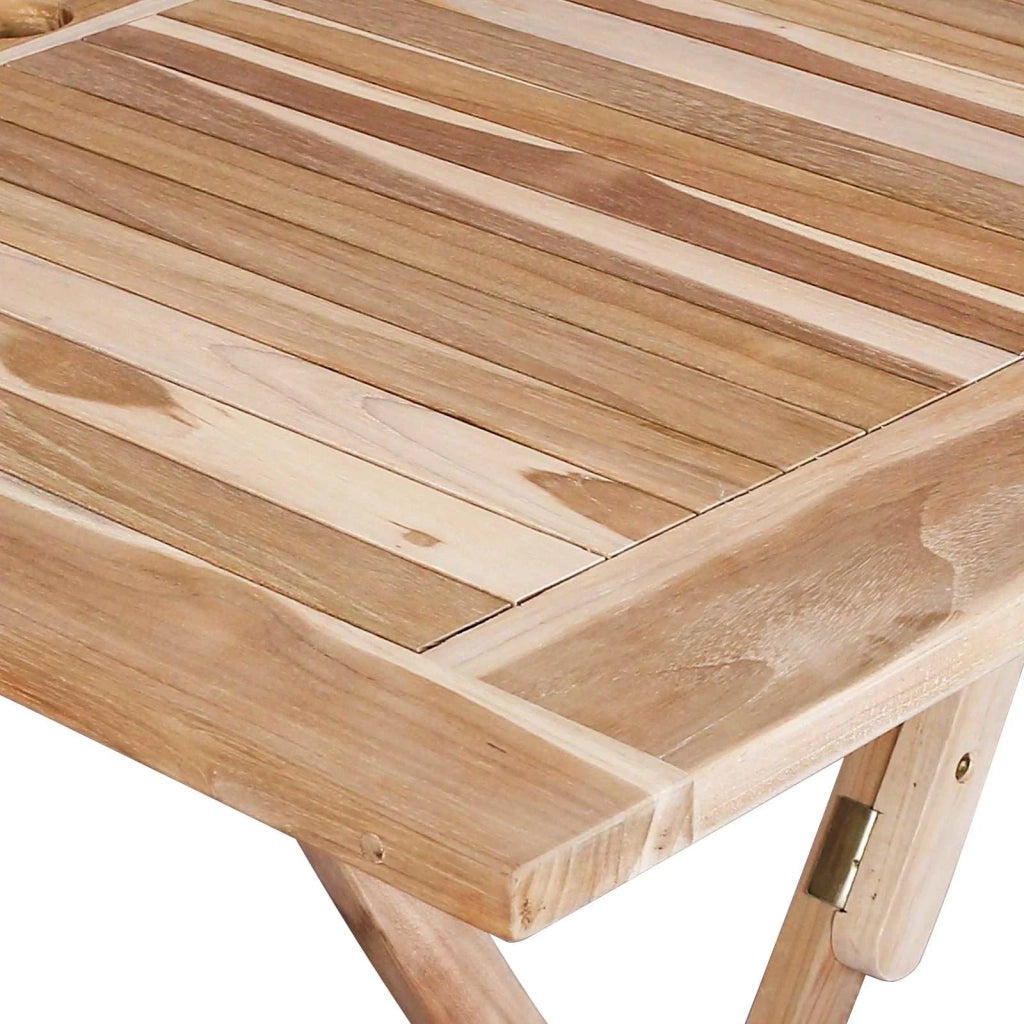Tavolo da Giardino Pieghevole Naturale 120 x 70 x 75,5 cm 42028479