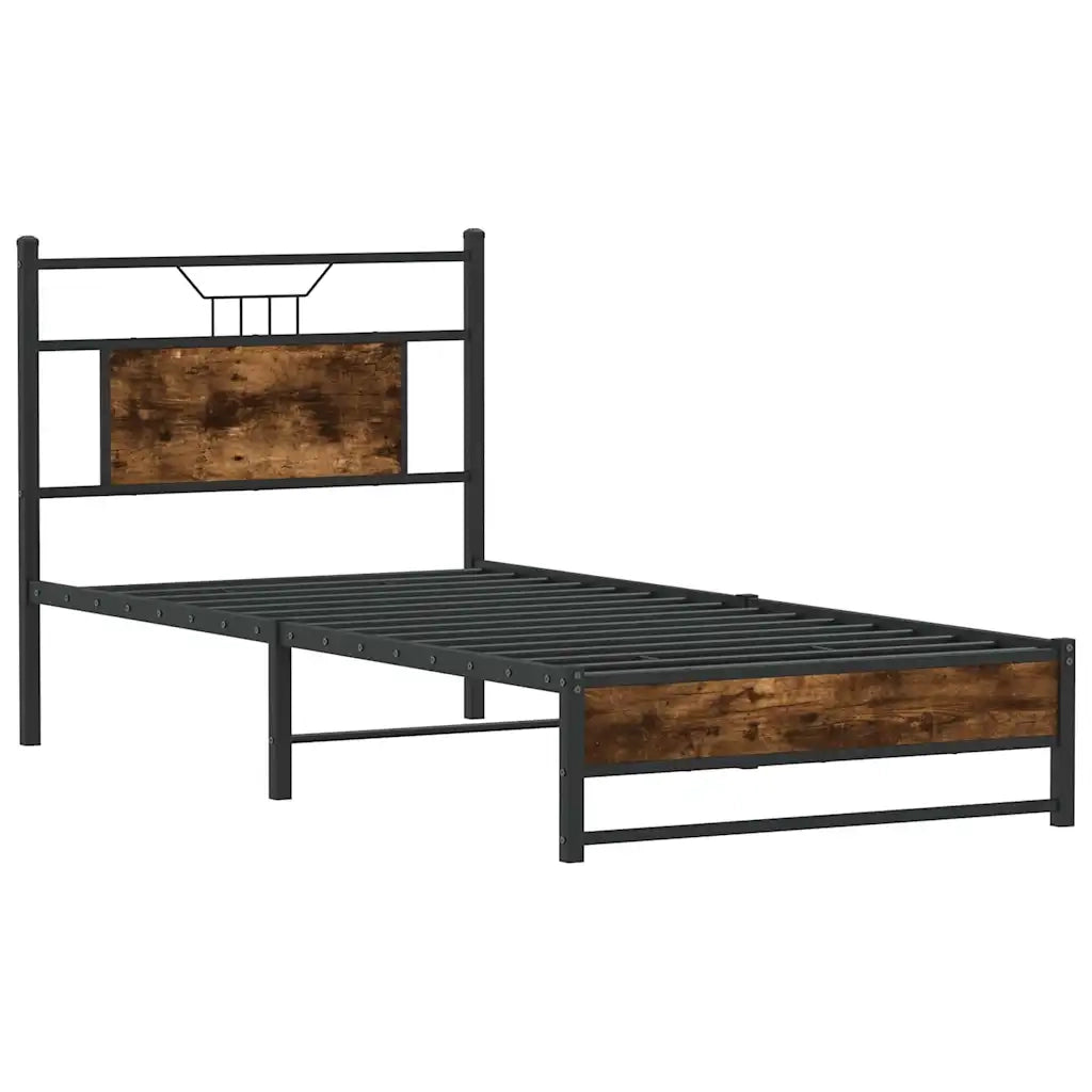 Giroletto senza Materasso Rovere Fumo 90x200 cm in Truciolato 4106901