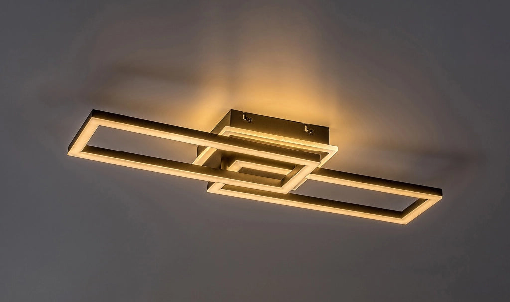 Plafoniera LED geometrica 30W 3000-6500K dimmer telecomando Ramin