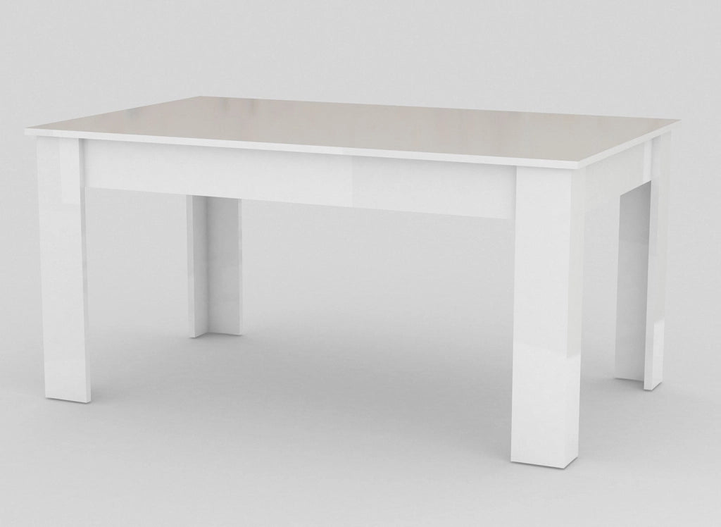 Tavolo Allungabile 90x140/190x75 cm Jesi Bianco Lucido