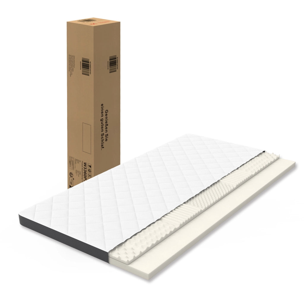 Materasso in schiuma 7 zone bianco 90x200 cm