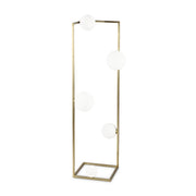 Piantana Industrial Angolo Metallo Ottone 5 Luci G9 3W 3000K Luce Calda