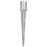 Picchetti di Terra 6 pz Argento 10x76 cm in Acciaio Zincato 145432