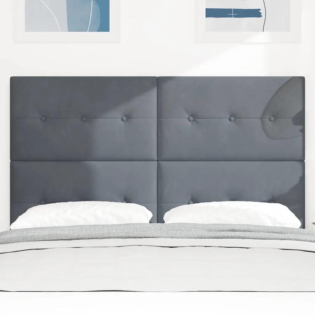 Testiera Grigio scuro 160 cm Velluto 3337842