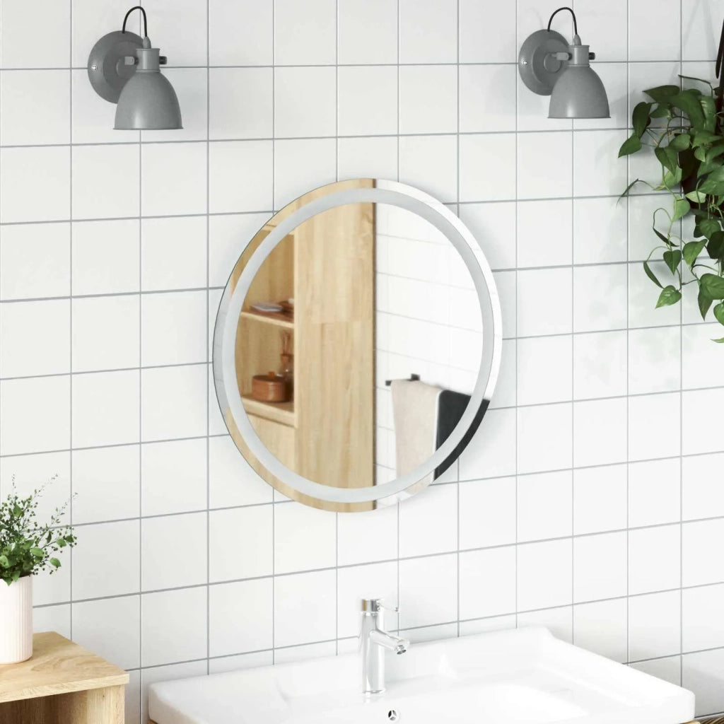 Specchio da bagno LED Trasparente Ø 60 cm vetro temperato 42045847