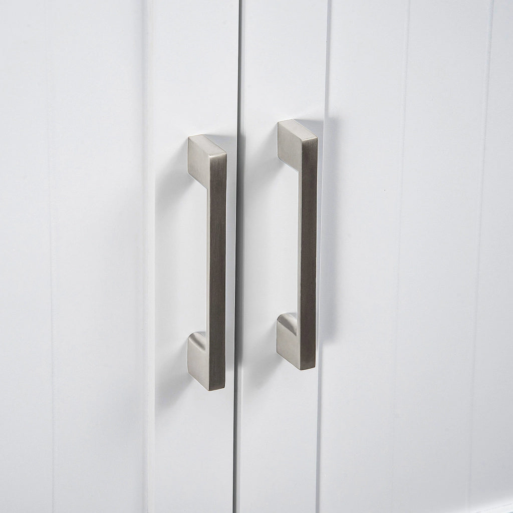 Mobiletto Alto per Lavatrice con Ripiano Aggiustabile sopra WC ¨C Zephmum ¨C Bianco 64x22x165 cm