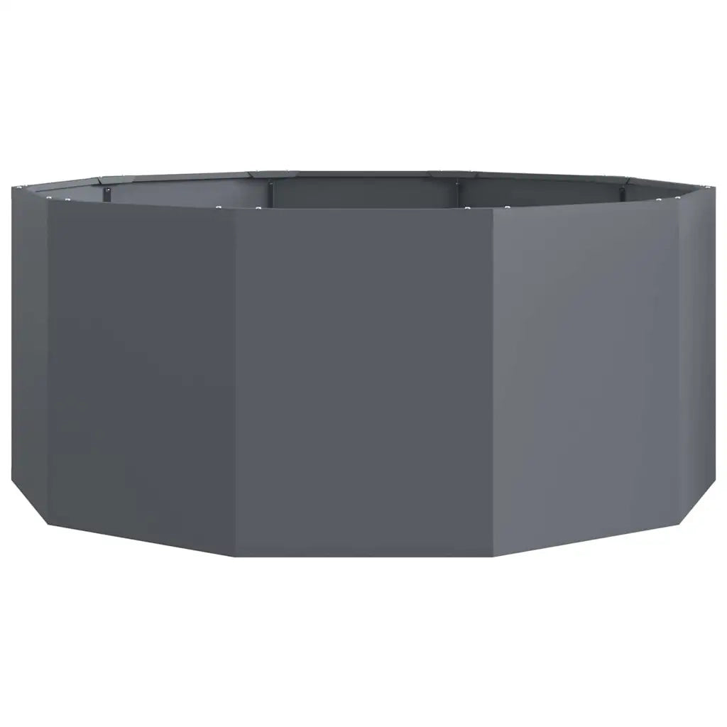 Fioriera | Cassetta per fiori | Vaso Antracite 120 x 120 x 50 cm Acciaio