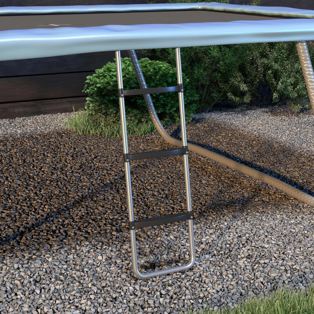 Scala Letto 3 Gradini ¨C Zephmum ¨C Argento 110x32 cm