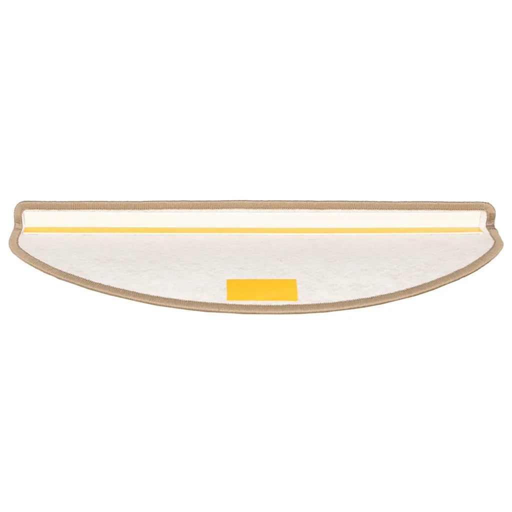 Tappetini per scale 15 pz 65x21x4 cm Marrone Semicircolari Grandi 149855