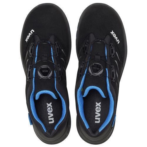 Uvex 6938242 2 Trend Scarpe Antinfortunistiche S1P SRC ESD Punta Acciaio Sistema BOA Suola Antiperforazione colore Blu Francese