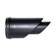 Terminale orizzontale canna fumaria tubo coassiale nero D. 100/150 CE in acciaio 316 per stufa pellet  Made in Italy UNI 1856/2