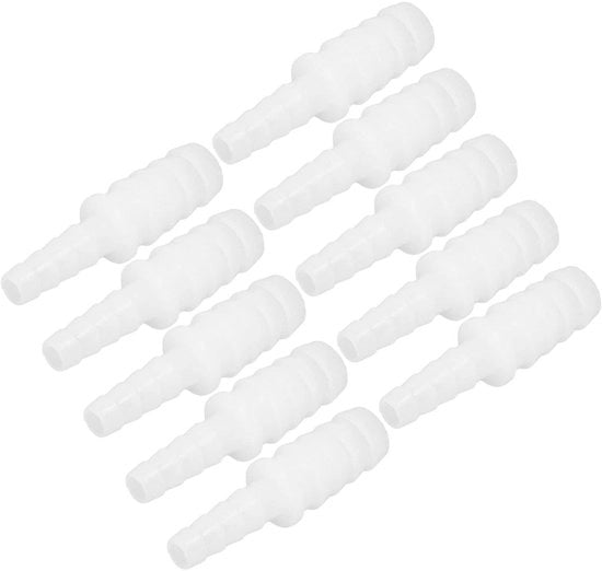 Connettori in plastica da 10 pezzi - Reduttore a barb per acquario e alimentazione - Alta qualità