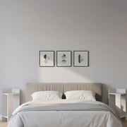 Tartano, set Comodini 4 Ripiani, Bianco