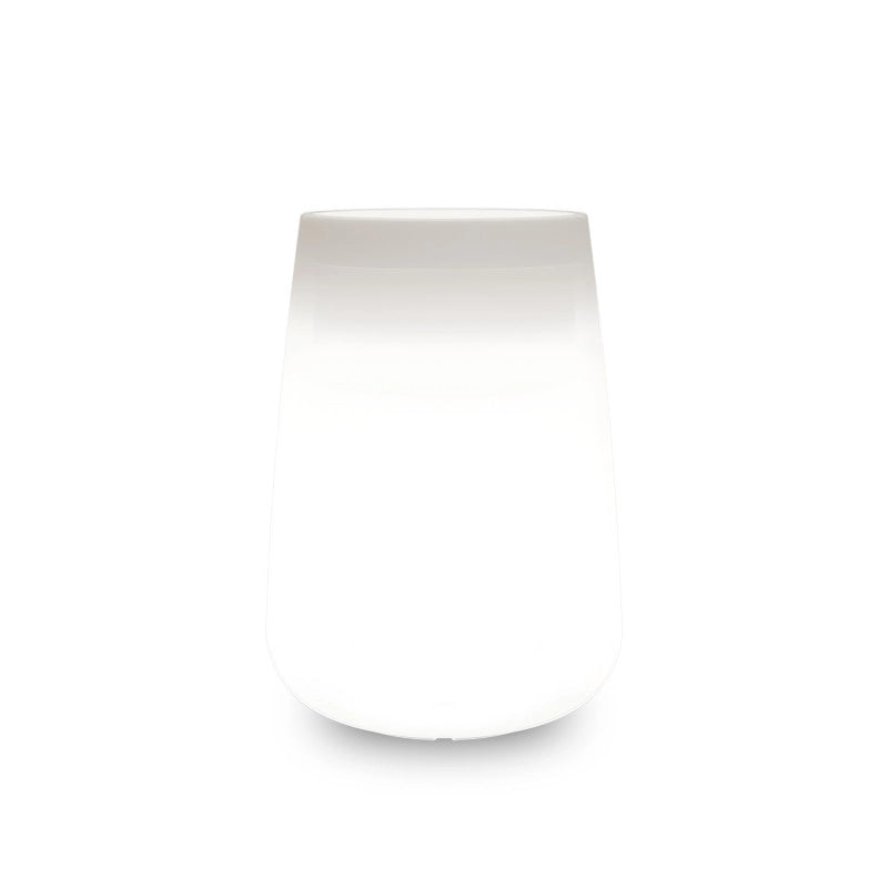Vaso luminoso alto moderno di design Ø43 H75 in polimero resistente con LED blu per interno ed esterno - Made in Italy - Monacis