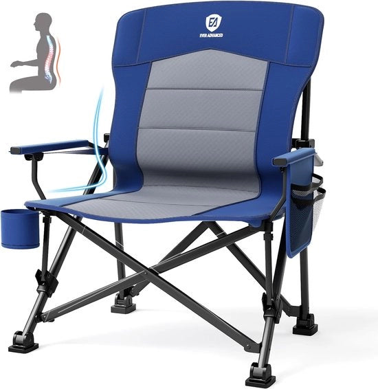 Camping Sedile XXL - Sopporta fino a 230 kg - Blu
