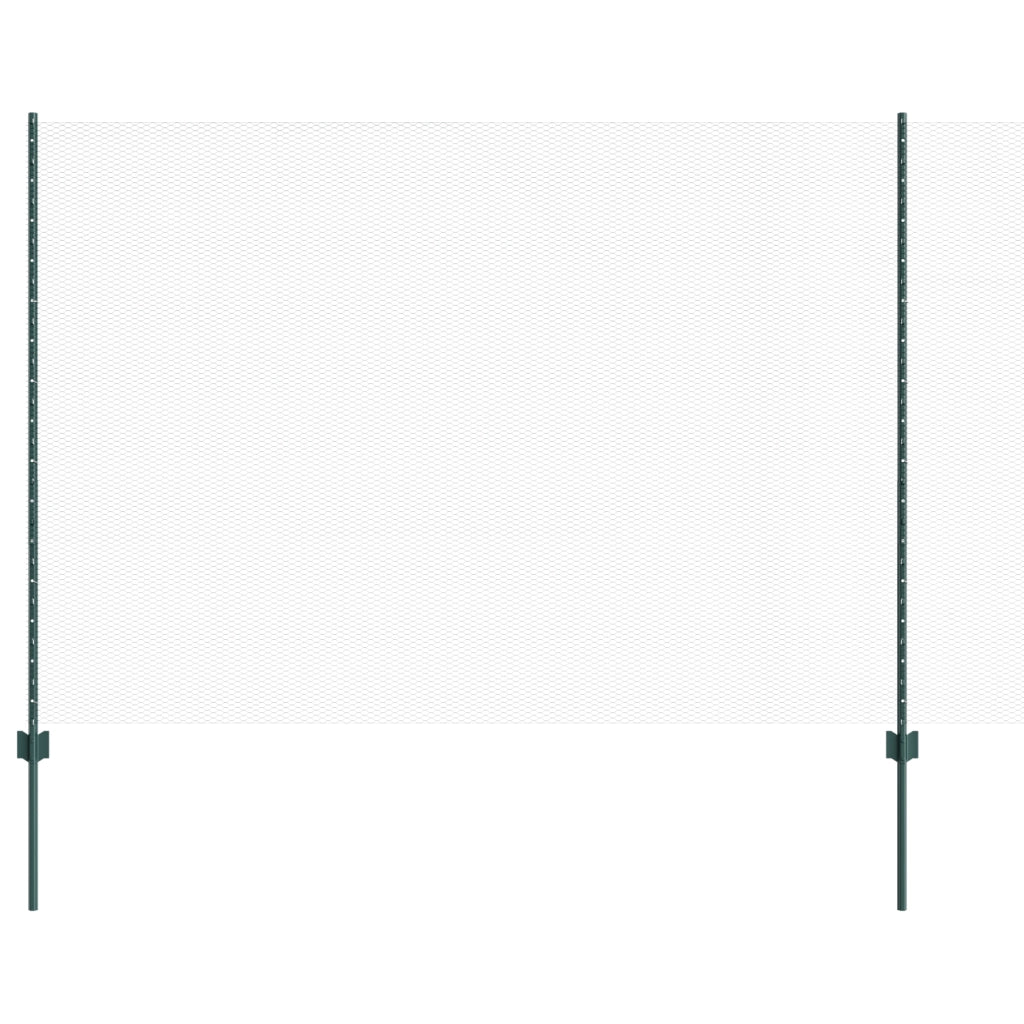 Pali per Recinto  5 pz U-Channel Verde 160 cm Acciaio