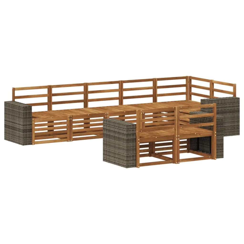 Set divani Legno di Acacia Massello 3384515