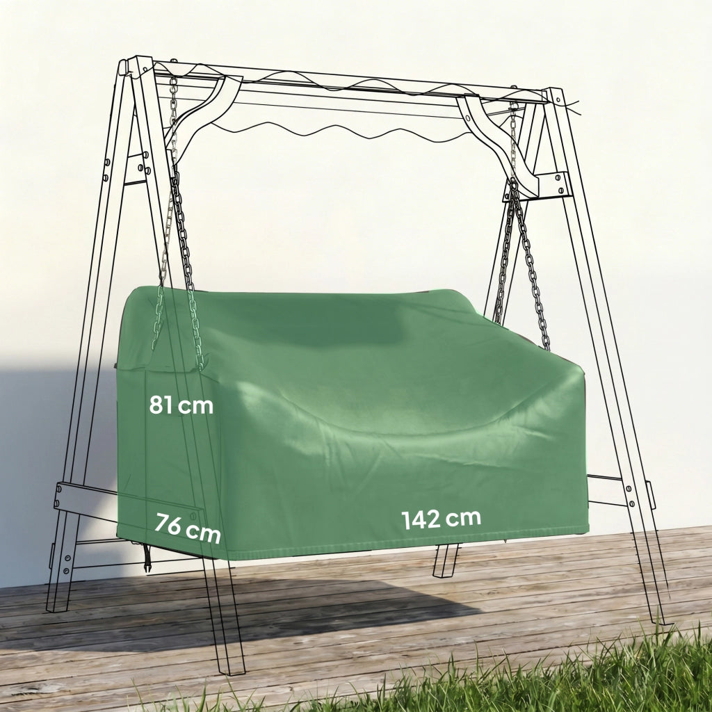 Copertura per Altalena da Giardino 2 Posti ¨C zephmum ¨C Grigio 420D Oxford