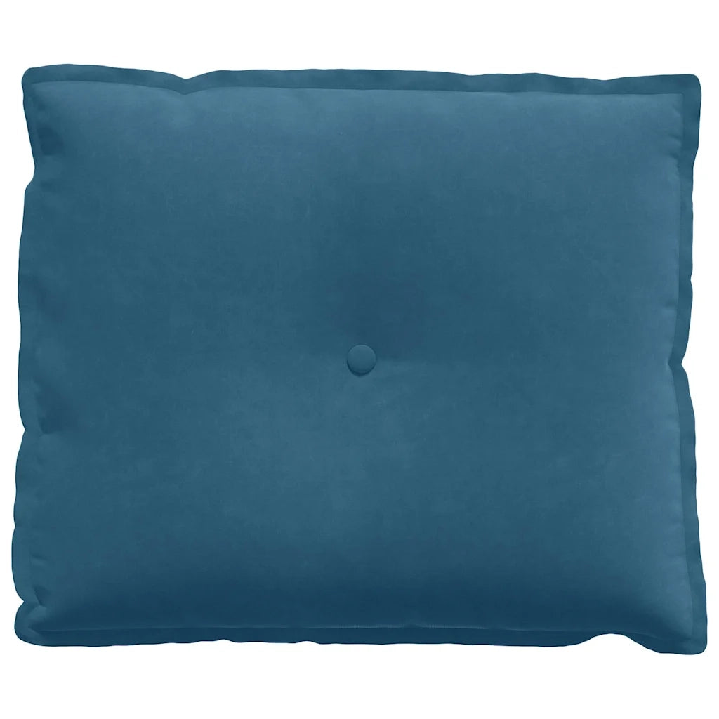 Cuscino per Schiena | Cuscino dorsale Blu 60 x 50 cm Tessuto in Cords