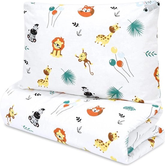 Set di Letto per Bambini con Coperte e Cuscini Artigianali - 100 x 135 cm