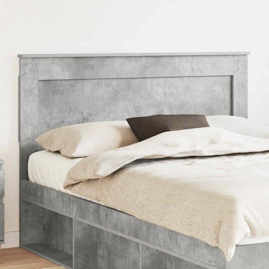Testiera-Testata-Testiera Decorativa Grigio cemento 160 cm Legno multistrato 112252