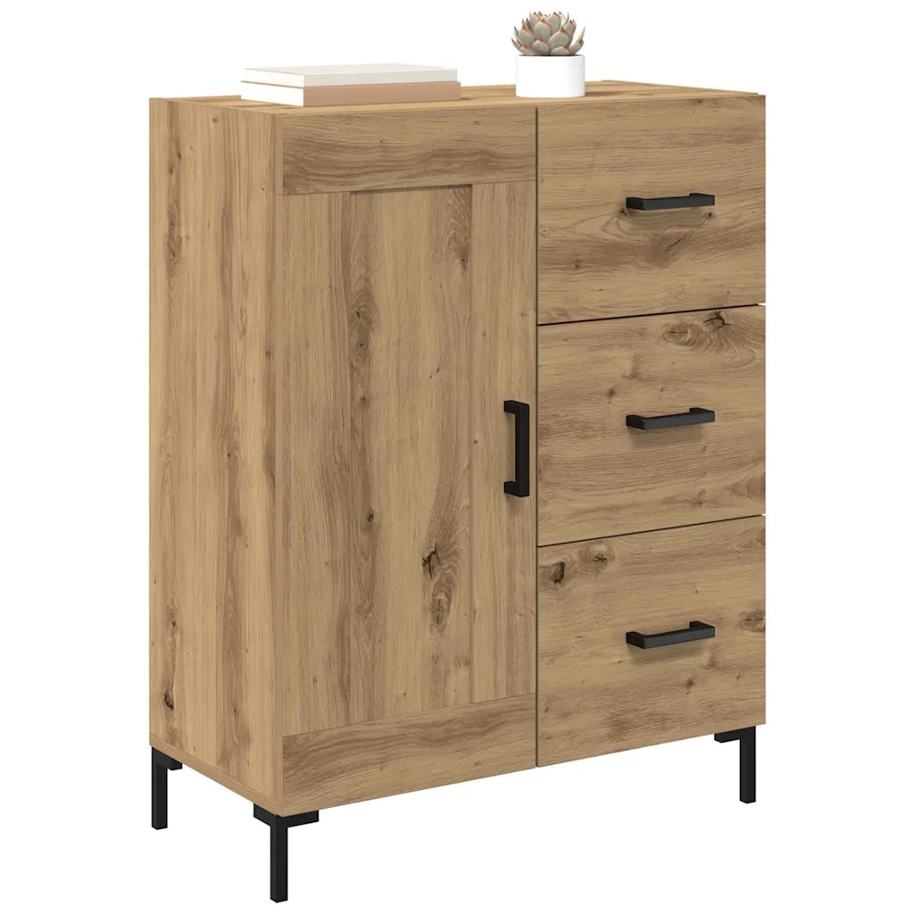 Credenza-Buffet-Armadio da cucina rovere artigianale 69.5 x 34 x 90 cm Legno multistrato