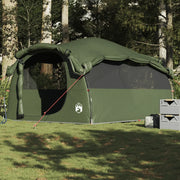 Tenda Familiare a Tunnel per 6 Persone Verde Oliva Resistente all'acqua 4009575
