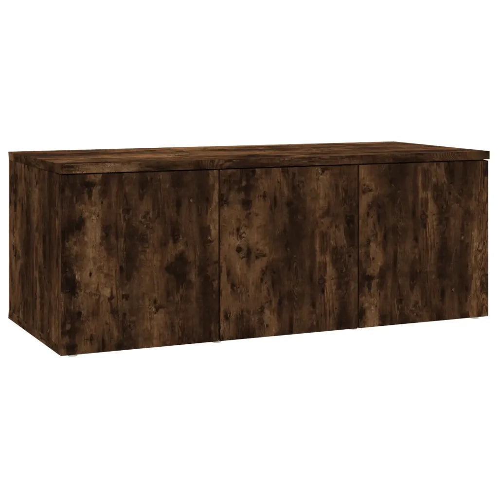 Mobile Porta TV Rovere Fumo 80x34x30 cm in Legno Multistrato 815498