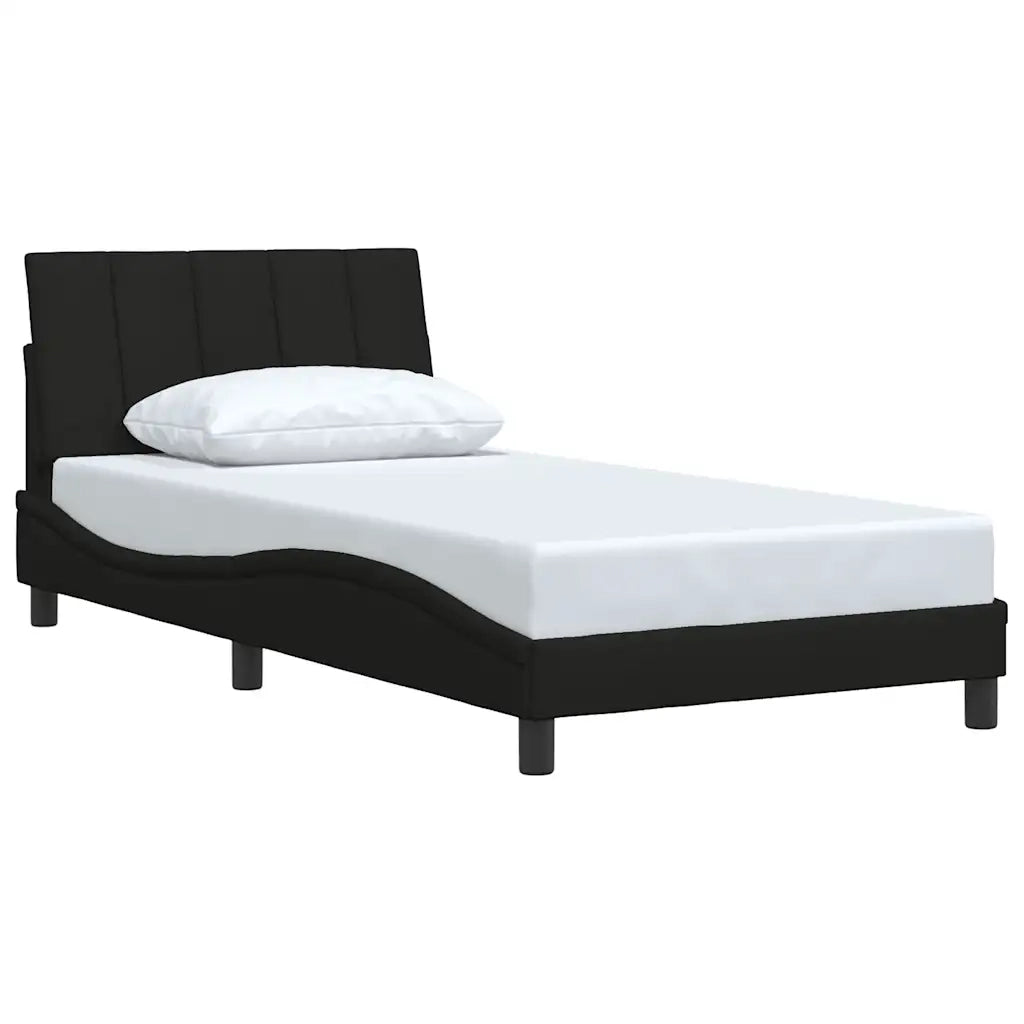 Giroletto senza Materasso Hanko Nero 100x200 cm in Tessuto