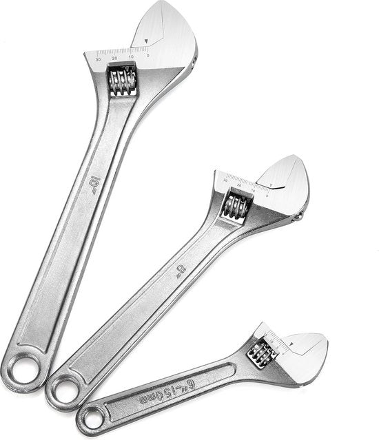 Set di chiavi inglese adattabili con apertura ampia per uso multifunzionale in officina