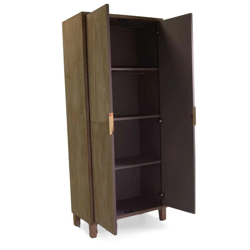 Mobile armadio legno Hakini 2 ante cm 80,5x40h185