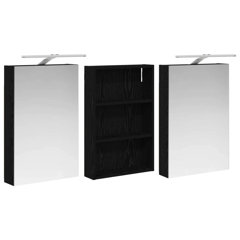 Set di Armadi da Bagno con porta 3 pcs 120 x 10,5 x 60,5 cm 3403737