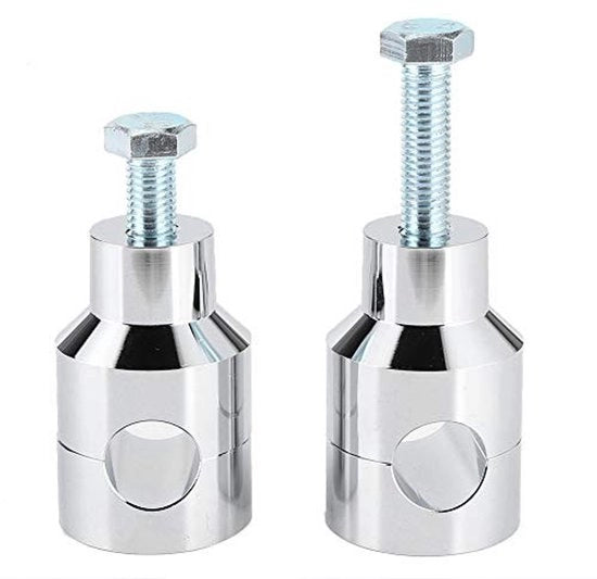 Alza sterzo 25 mm - Fermo sterzo - Lega di alluminio - Adatto per stanghe da 1 pollice - Pezzi di ricambio universali per moto - Per chopper/bobber - Altezza sterzo