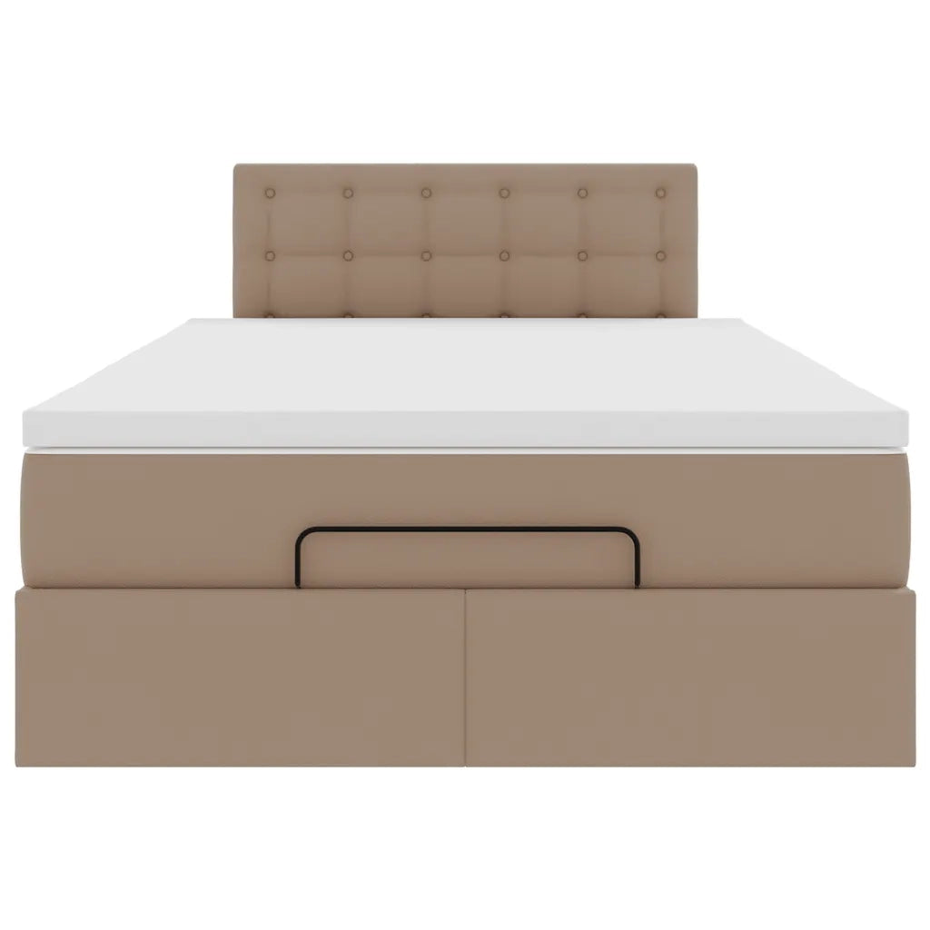 Struttura Letto Pouf con Materasso 120x200 cm Similpelle