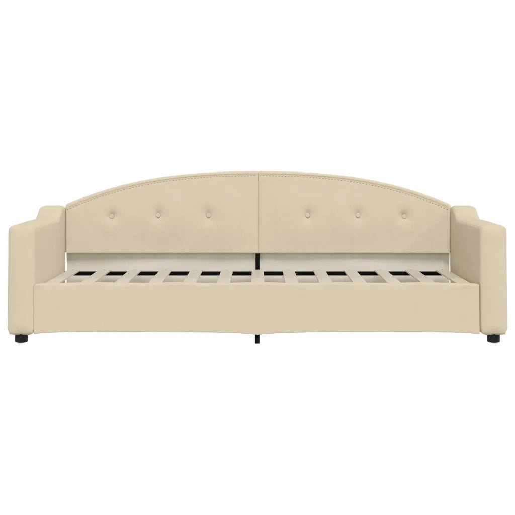 vidaXL Divano Letto con Letto Estraibile Crema 80x200 cm Tessuto