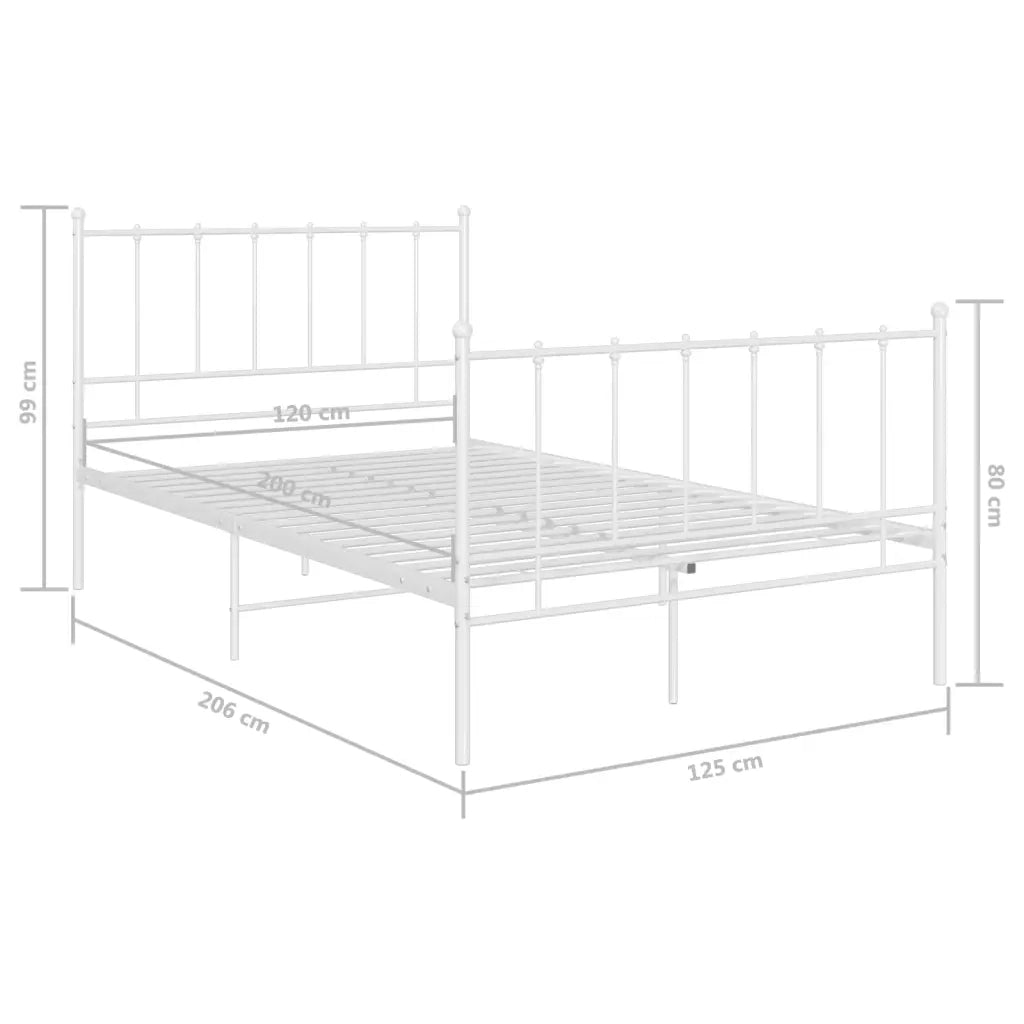 Giroletto Bianco in Metallo 120x200 cm 324953