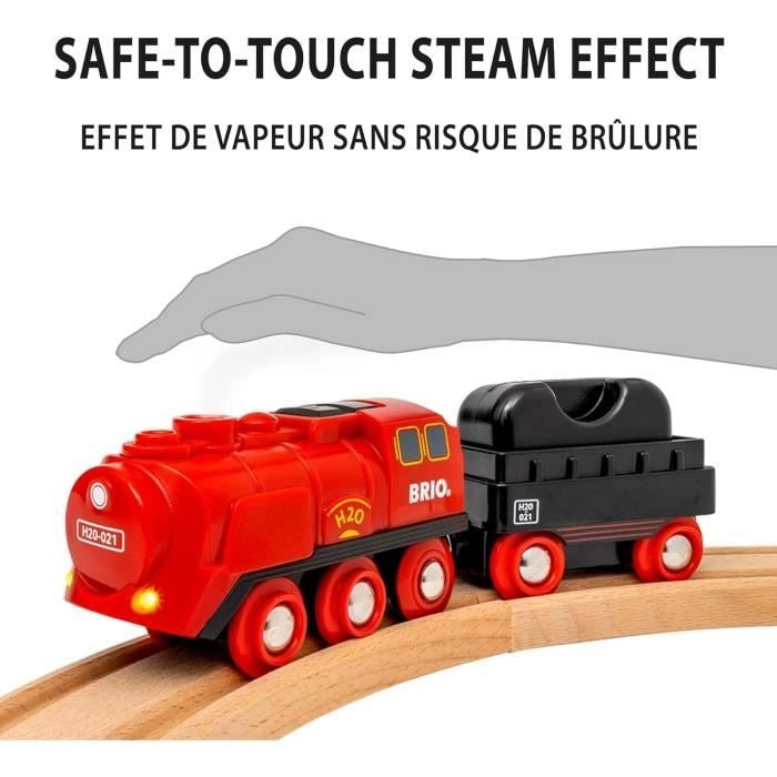 BRIO World - Circuito della locomotiva a vapore a batteria - 36017