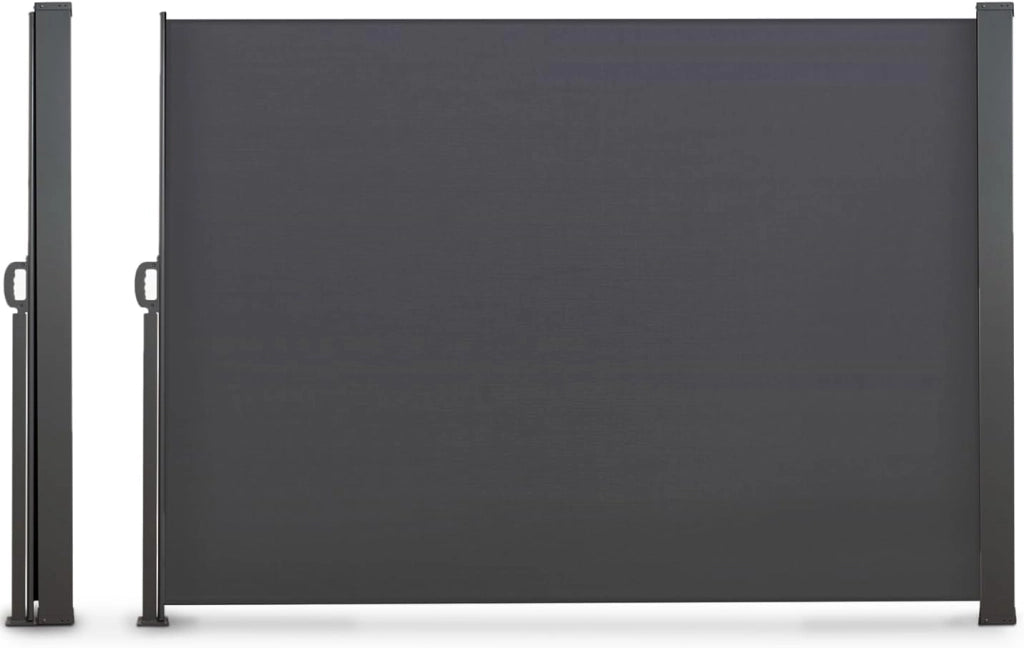 Tenda Laterale Retrattile Esterna 180 x 300 CM Grigio Antracite