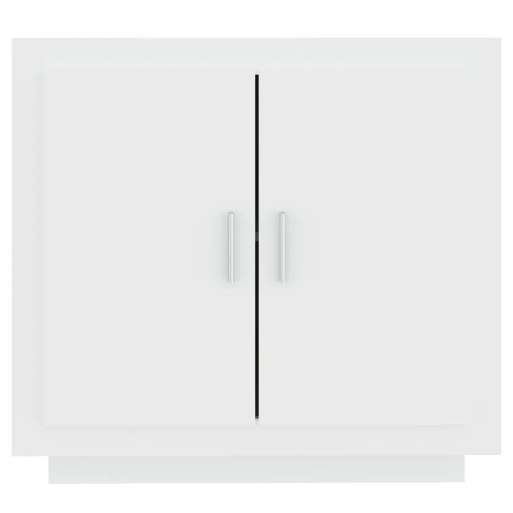 Credenza | Madia | Buffet da pranzo | Armadio da pranzo Bianco 80x40x75 cm in Legno Compensato