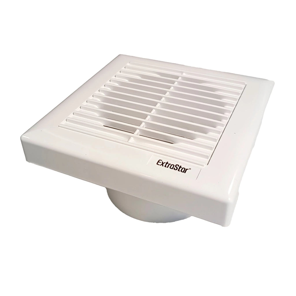 Ventola Aspirazione 25W 320m3/h 34dB Aspiratore da Muro per Bagno Cucina 230V 50Hz