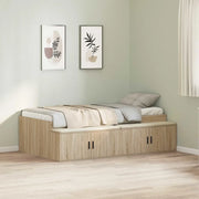 Struttura del letto con cassetto Rovere Sonoma 90 x 190 cm 3335207