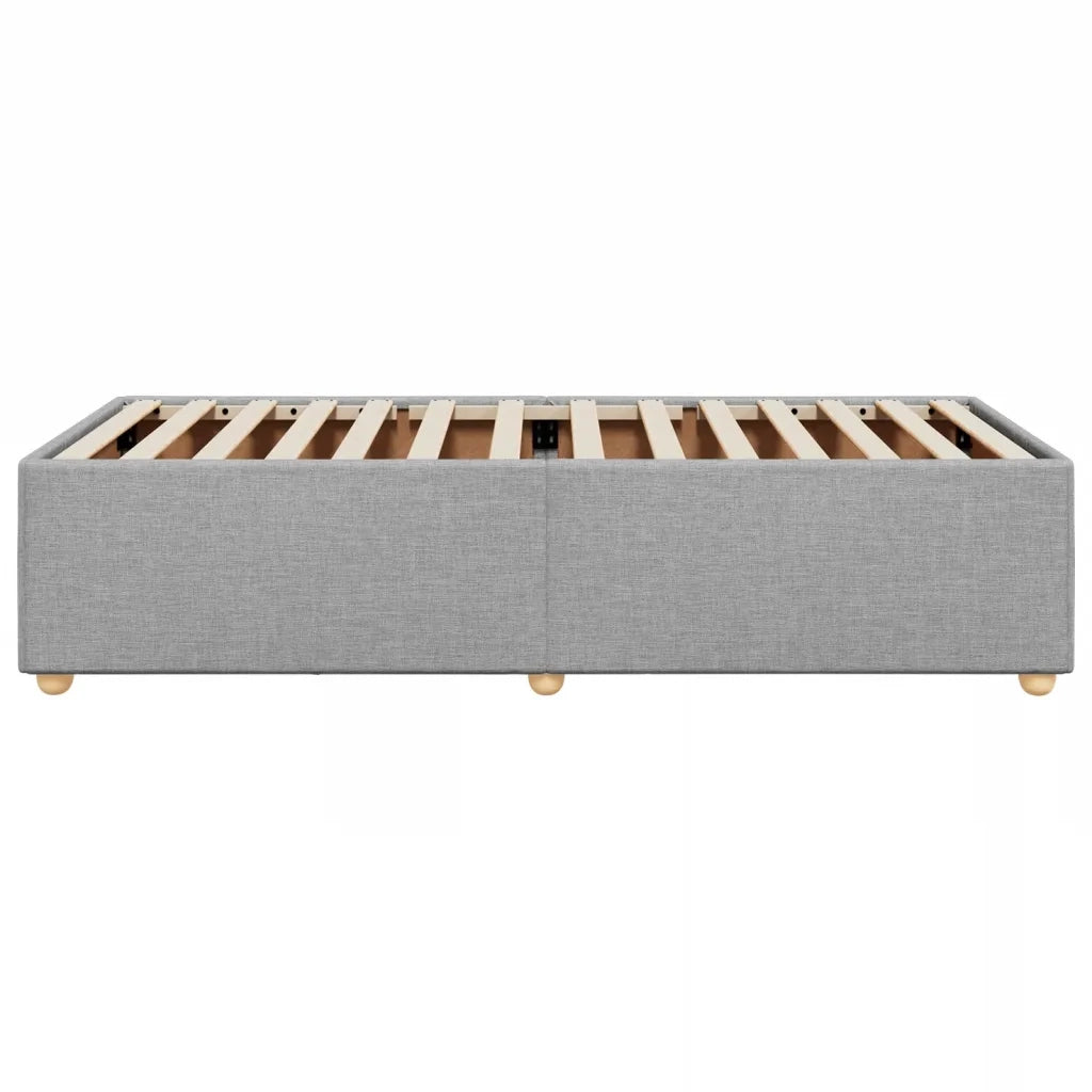 Giroletto senza Materasso Grigio Chiaro 80x200 cm Tessuto
