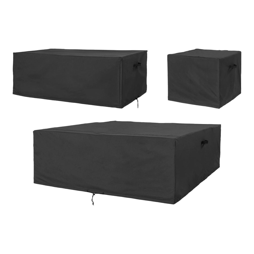 Fodera Protettiva per Arredo da Esterno Luxury, Nero, Poliestere, 73x173x173 cm