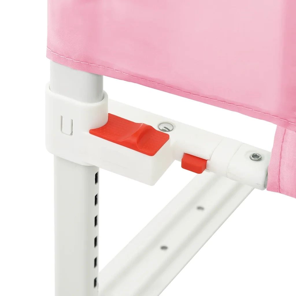 Sponda Letto di Sicurezza per Bambini Rosa 150x25 cm Tessuto 10202