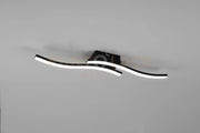 ROUTE PLAFONIERA LED 10W 1200lm, 4000K 2 BACCHETTE ONDULATE ANTRACITE L. 56CM