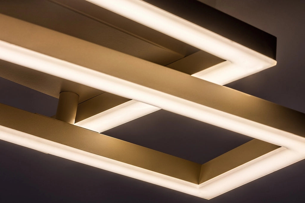 Plafoniera LED Glavian 2 luci grigio-beige Rabalux