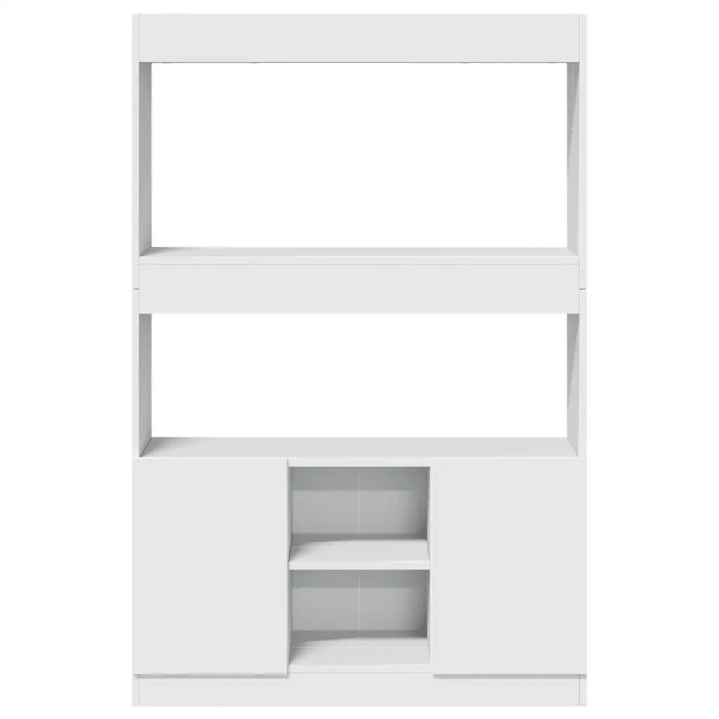 Credenza Bianca 92x33x140 cm in Truciolato 3309609
