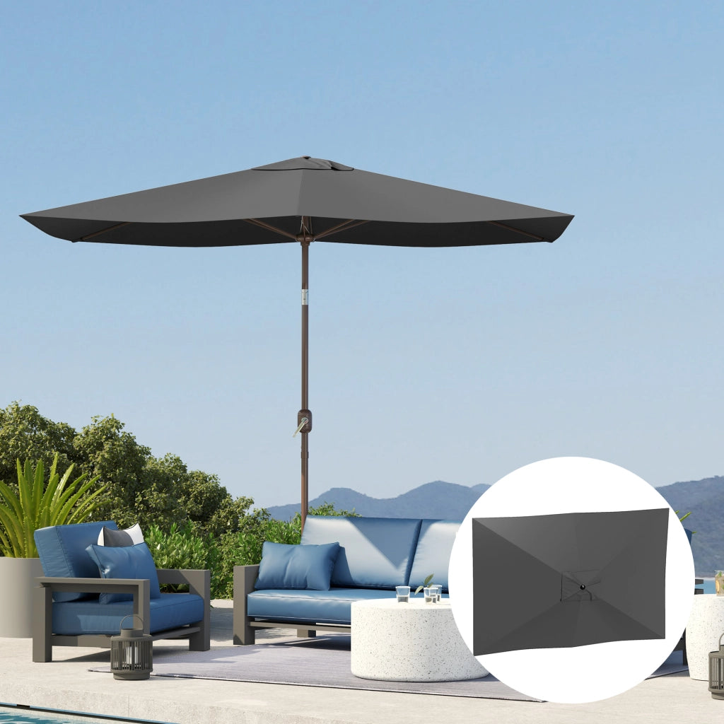 Tenda da sole 6 stecche UPF 50+ ¨C zephmum ¨C 3x2m grigio scuro